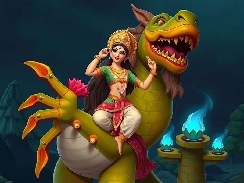 Durga S Enchanted Land game screenshot showing mythical creatures